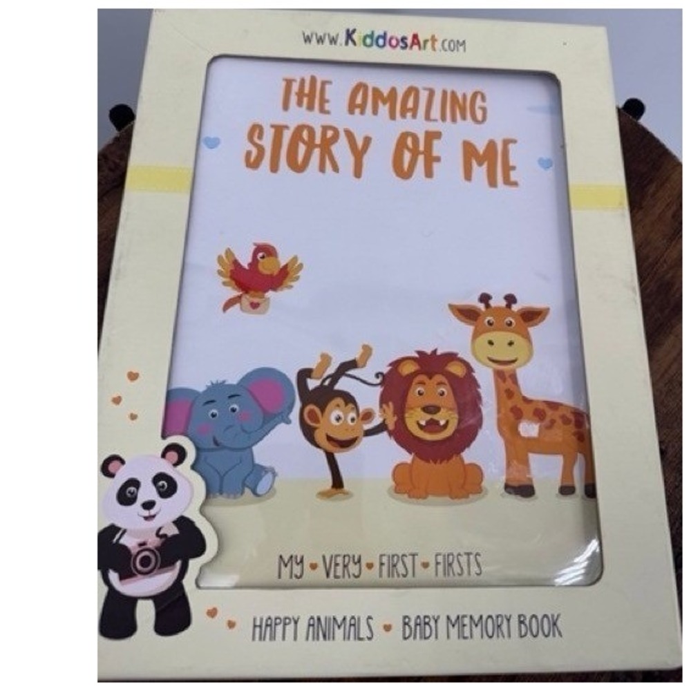 KiddosArt NEW The Amazing Story of Me Baby Memory Book Journal Milestones Gift